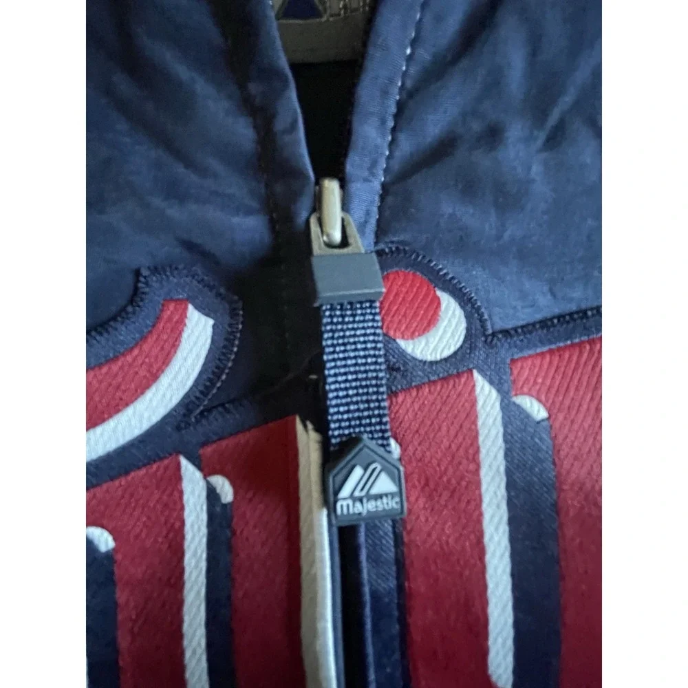 Majestic Therma Base‎ MLB Minnesota Twins Jacket Large Full Zip Spellout Dugout